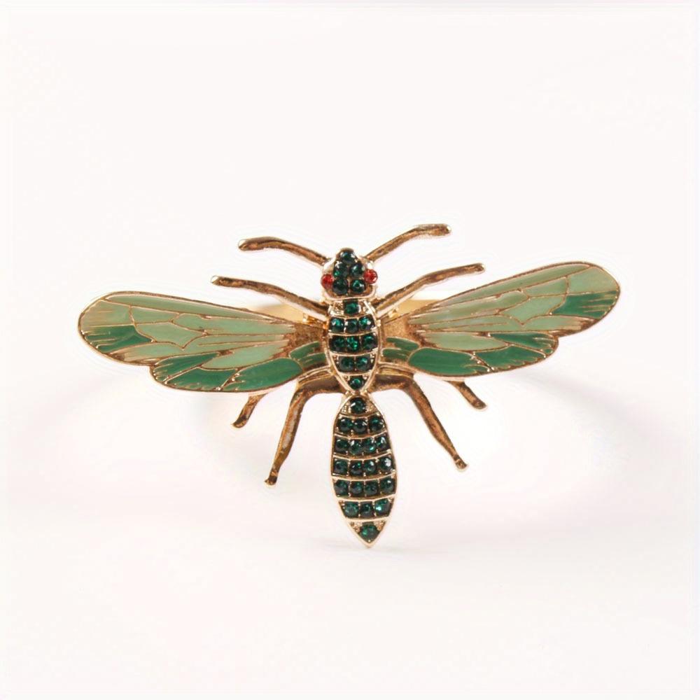 1 шт элегантные кольца для салфеток медоносная пчела стрекоза пряжка для салфеток держатели для салфеток украшение стола кольца для салфеток