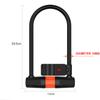 Противоугонный замок из углеродистой стали для велосипеда с U-образным замком, портативный мотоциклетный замок для горного велосипеда, защитный замок