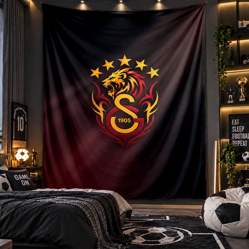 Настенный Гобелен с Принтом Galatasaray FC Ткань для Гостиной Спальни Домашний Декор