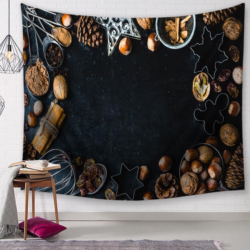 Рождественский гобелен в европейской и американской рождественской серии, гобелен для гостиной, спальни, скатерть