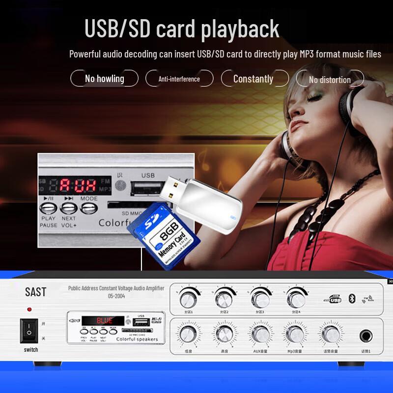 SAST D5-200A Усилитель постоянного напряжения для публичного вещания