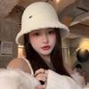 Keep Warm Women's Bucket Hat Retro Vintage Warm Basin Hat Fashion Plush Fisherman Caps  Female Lady