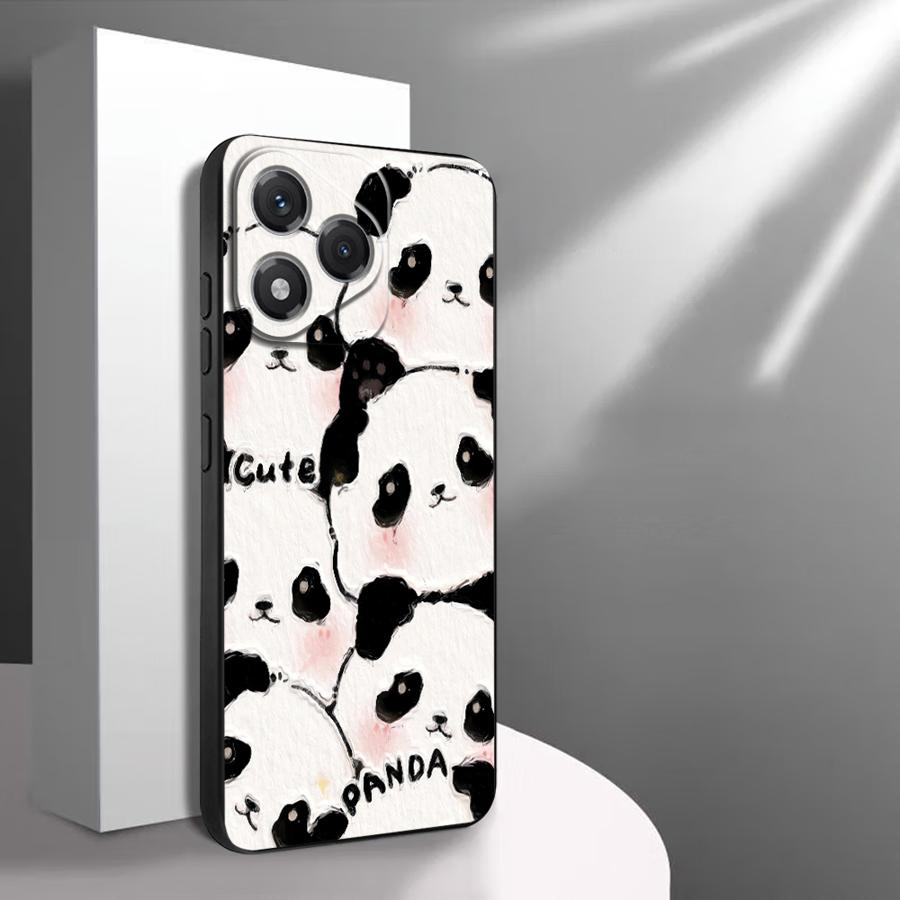Чехол для телефона Funda для Huawei P Smart 2019 P20 P40 Lite P20 Lite 2018 P30 P20 Pro Мультяшный милый панда