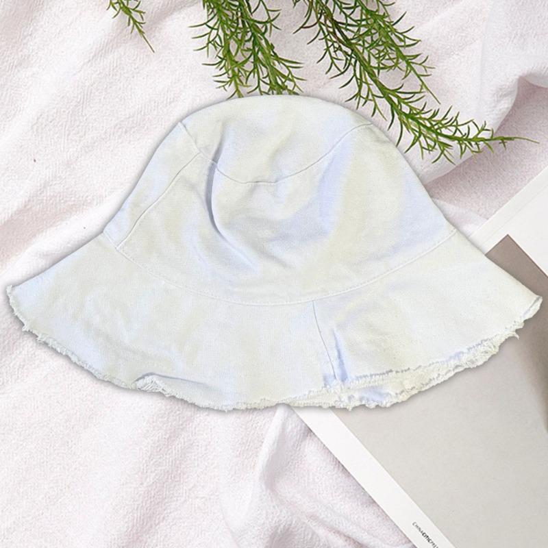 Панама с необработанным краем женская летняя шляпа с козырьком повседневная шляпа с окантовкой шляпа-ведро складная моющаяся