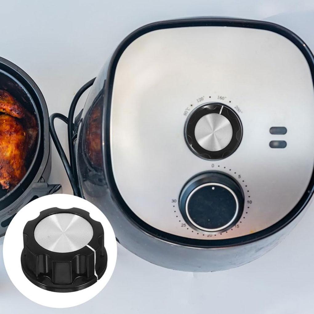 2x Timer Knob Replacement – Universal Cooker Knobs For Easy Installation Air Fryer Replacement Knob