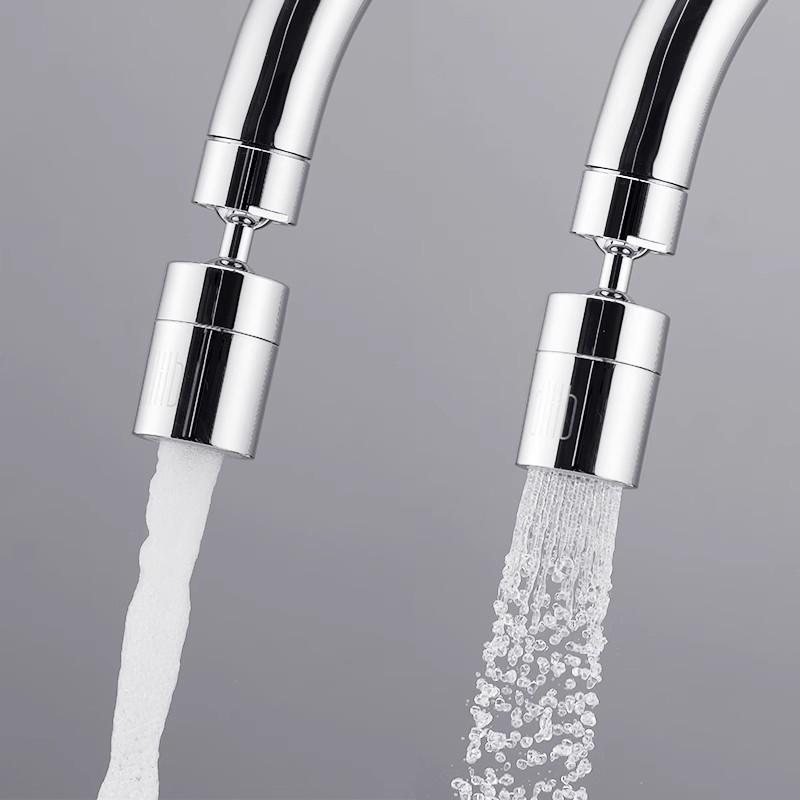 Латунный новый смеситель для раковины с 2 режимами, насадка с поворотом на 360°, аэратор для кухонной мойки, аэратор для напорного смесителя с функцией барботажа