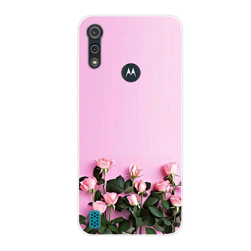 For Motorola Moto E6S 2020 Case Shockproof Soft Silicone TPU Back Cover For Moto E6S 2020 E6i Phone Cases E 6S Case Cute Cartoon