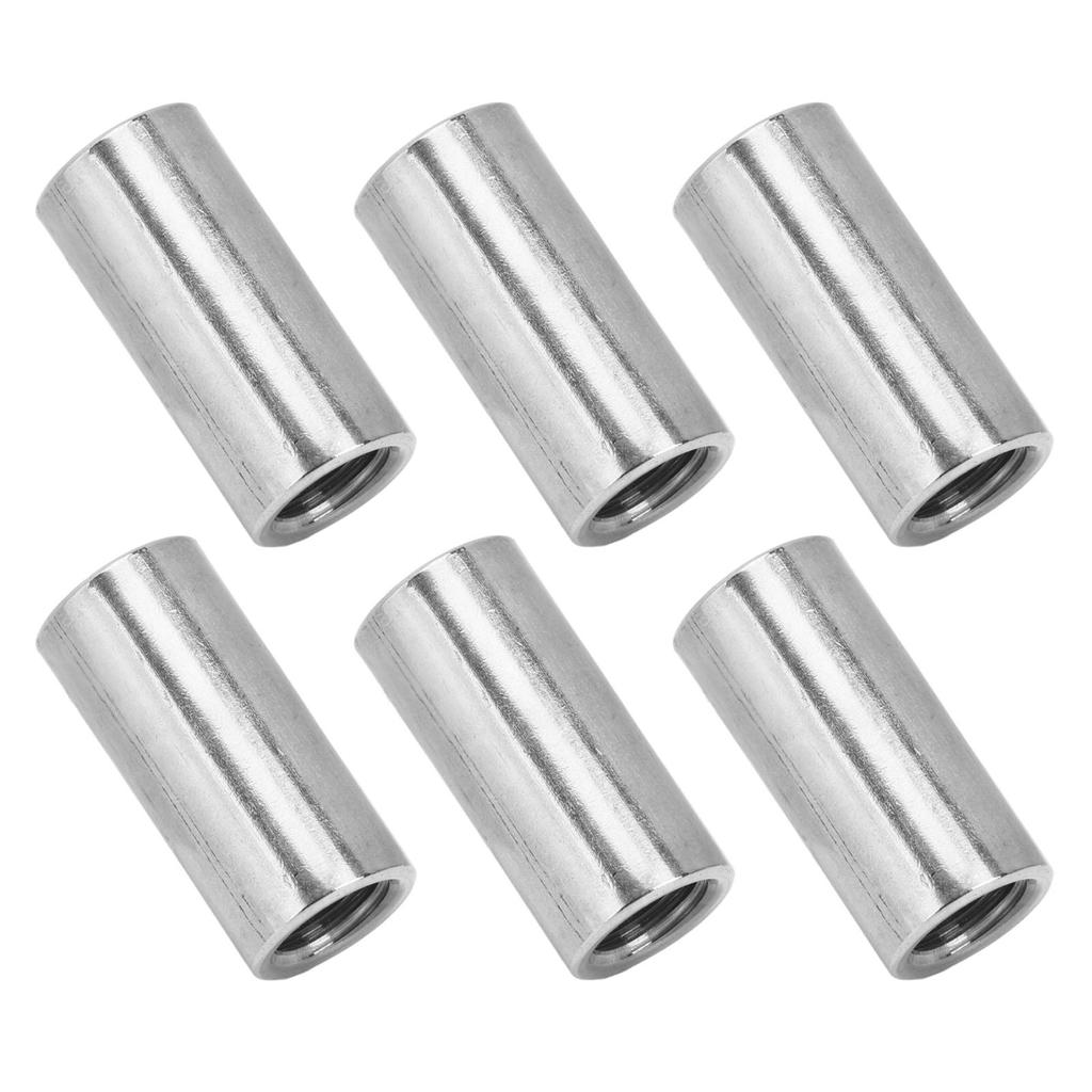 10 ШТ. Круглая соединительная гайка с внутренней резьбой M10 X 1.5 14 L30 мм, соединительная гайка из нержавеющей стали для