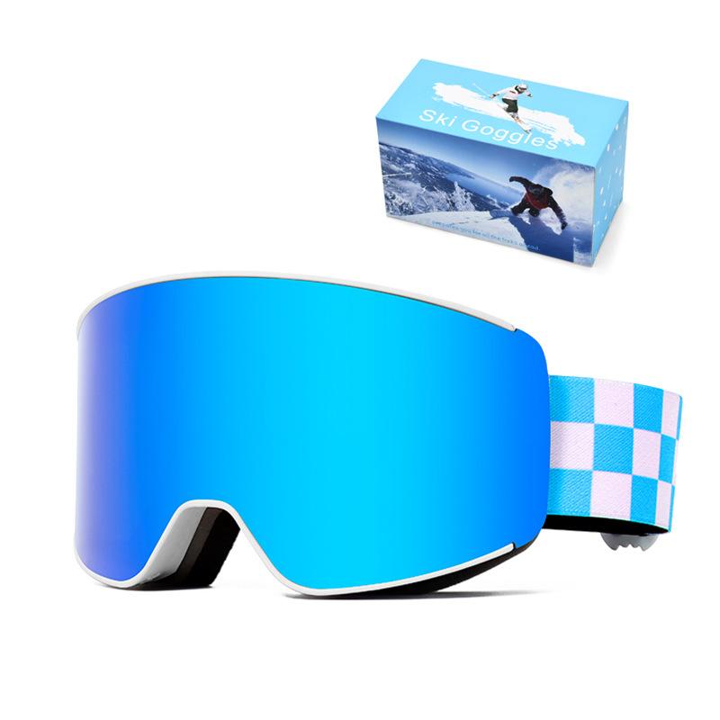 Ski Goggles Spherical Ski Goggles Adult Double-layer Anti-fog Men's and Women's Outdoor Ski Glasses