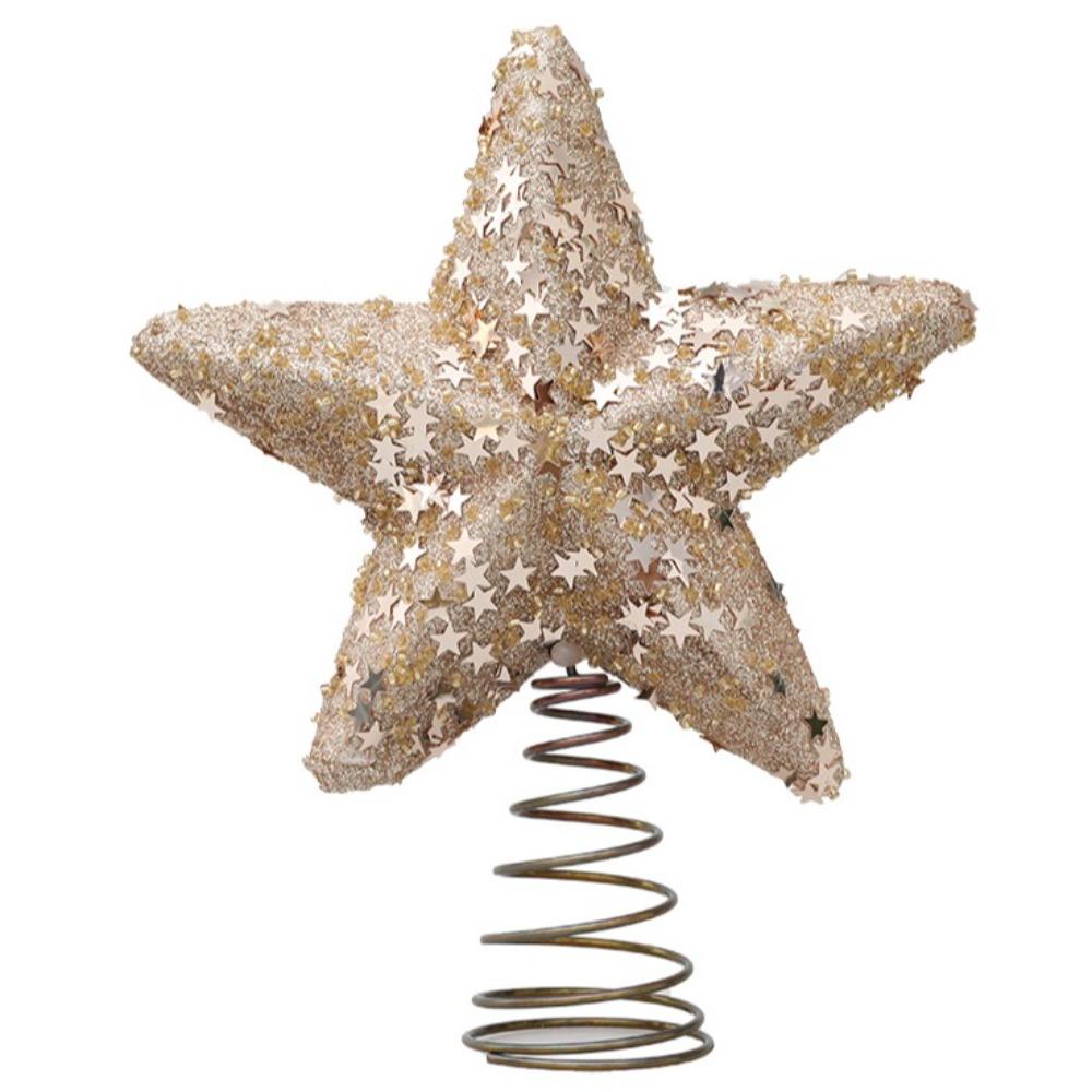 Crafts Christmas Tree Decorations Pentagram Tree Ornaments New Christmas Tree Top Star