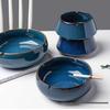 Large Ceramic Ashtray for Home & Office - Retro Chinese Style, Light Luxury Design