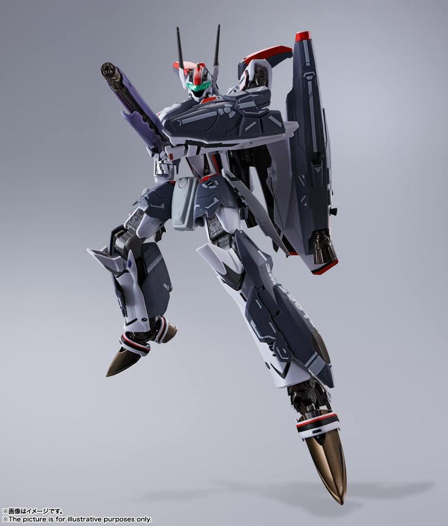 TAMASHII NATIONS DX Chogokin Macross F Super Messiah Valkyrie Saotome Revival 340mm ABS Die Cast PVC Painted Movable Figure VF-25F (Alto Custom) Ver.