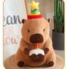Adorable Capybara Plush Toy With Cartoon Flower Design For Cozy Home Decor
