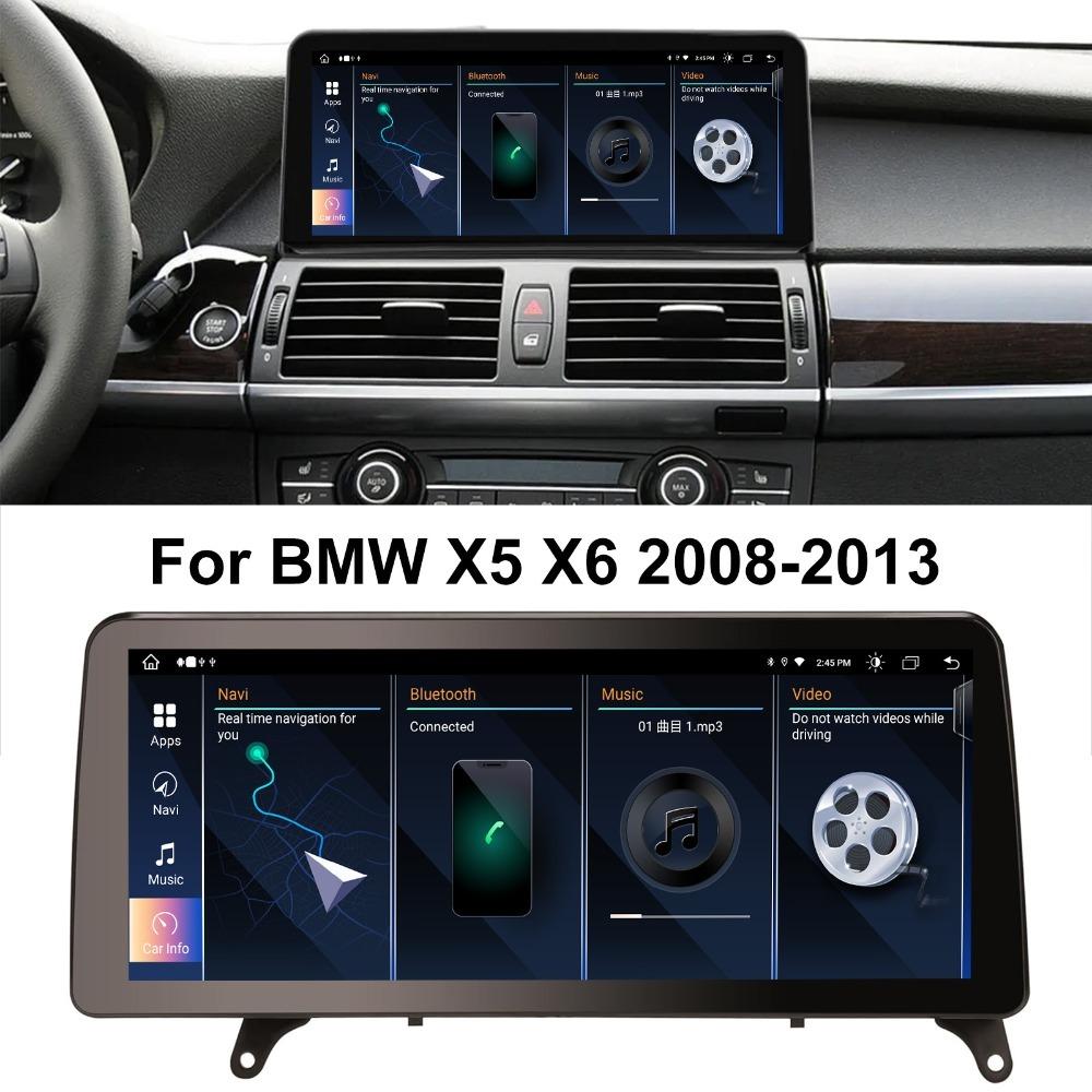 12,3-дюймовый Carplay автомобильный радиоприемник мультимедийный плеер для BMW X5 X6 2008-209 CIC система дисплей экран Bluetooth