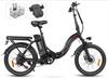 Samebike 2026 model CY20 Folding Electric Bicycle 36V 12Ah Removable Battery 20" Outdoor Fat E-bike for Adults.