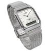 Casio Кварцевые часы Серия Vintage Металлический сетчатый ремешок Двойное время Серебристый Аналогово-цифровые AQ-230EM-7A