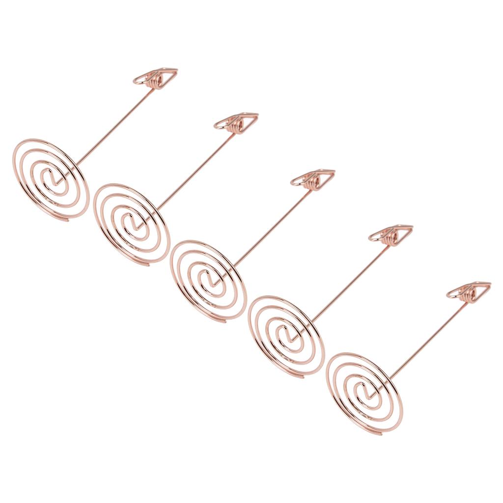 5 шт. держатель для карточек золото уникальный дизайн металл анти окисление многоцелевой стол нумб