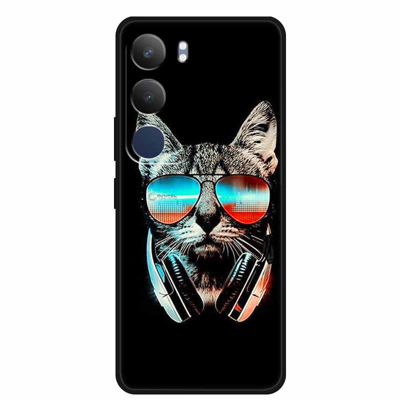Чехол для Vivo Y19s 4G Y 19s 6.68" Мягкий силиконовый ТПУ чехол для телефона для Vivo Y19s Pro 4G Мультяшное животное Ударопрочный чехол Y19 s Pro 4G
