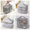 Transparent Mesh Cosmetic Bags 1/2/3 Layers Perspective Makeup Bag Double-layer Storage Bag Travel