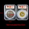 10Pcs Universal Coin Capsule Holder Storage Box Display Slab Case for 16mm 20mm 25mm 27mm 30mm 38mm 46mm Medal Coin Collection