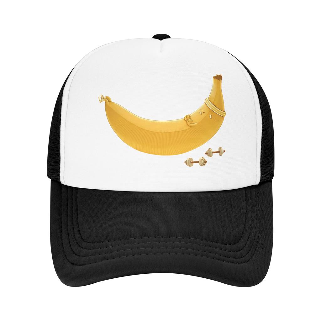 Summer Sun Hats Banana Training SitUps Baseball Cap Sun Adjustable Custom DIY Trucker Hat UnisexTeens Gym Snapback Cap