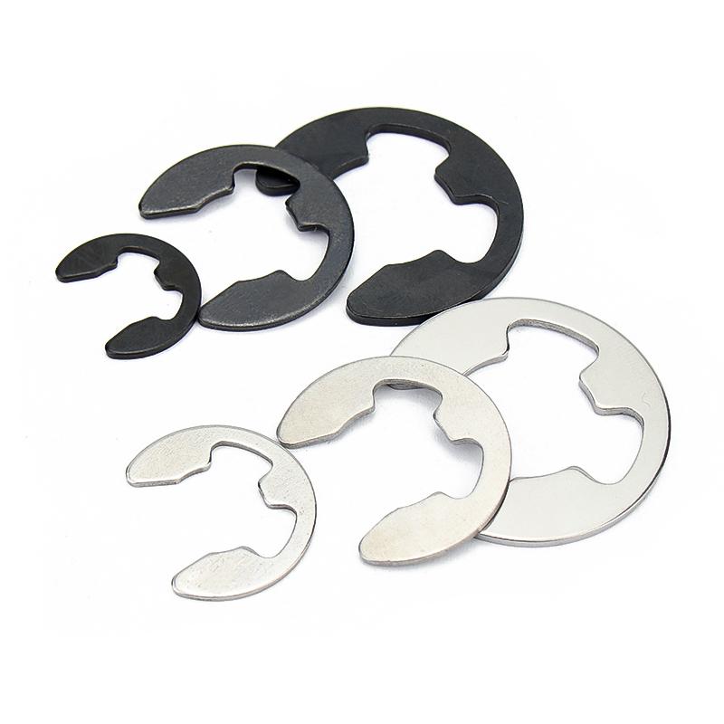 10/ 50/ 100pcs 304 Stainless Steel/ 65# Mn Steel E Clip Circlip Retaining Ring Washer M1.2 M1.5 M2 M3 M3.5 M4 M5 M6 M7 M8 to M13