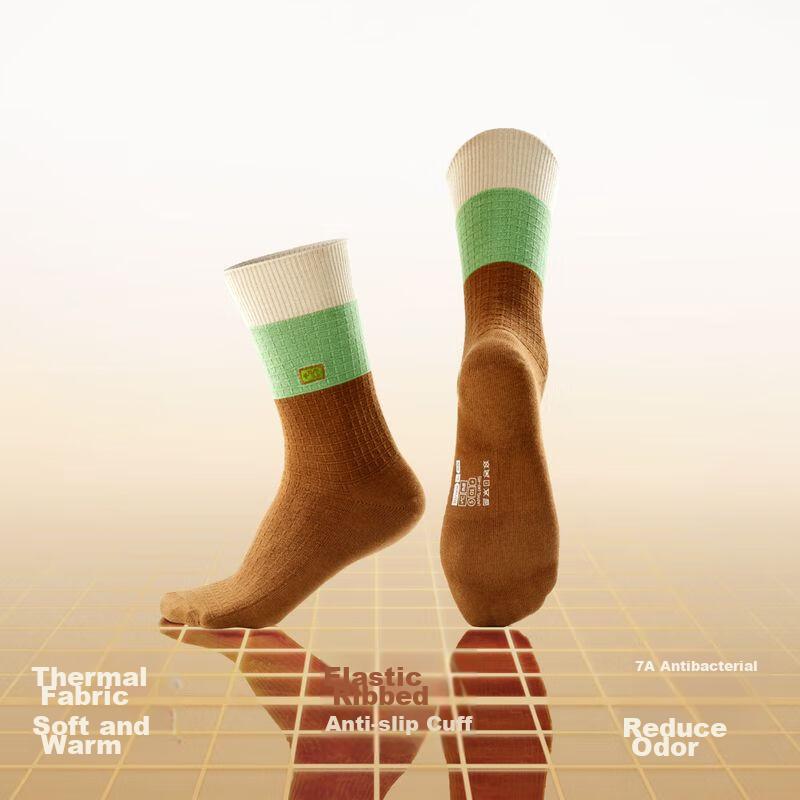 Hot Skin 502++ Men's Cotton Socks, 7A And Odor-Resistant, Warm And Moisture-Absorbing, Long Tube Breathable, Autumn And Winter Terry Style, 3 Pairs