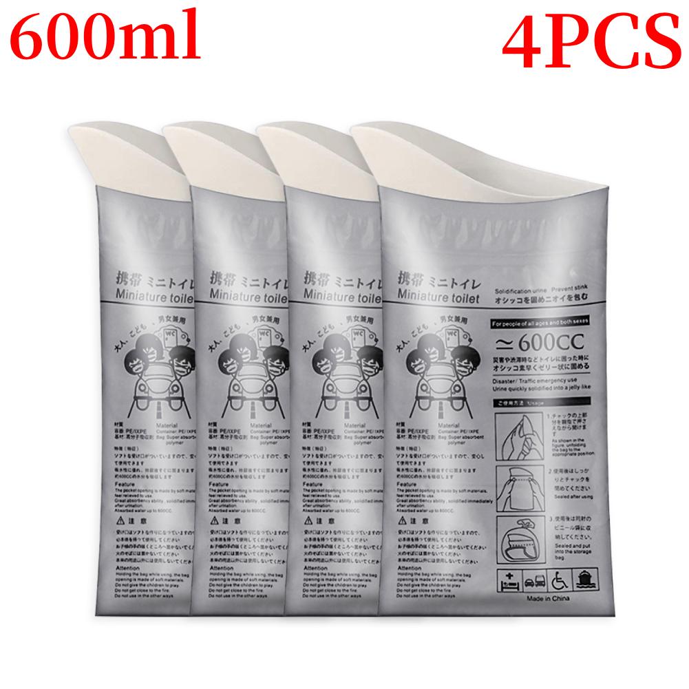 4-32 шт. Портативный аварийный пакет-писсуар для кемпинга на открытом воздухе, одноразовый дорожный пакет для рвоты, мобильный туалет для мужчин, женщин и детей