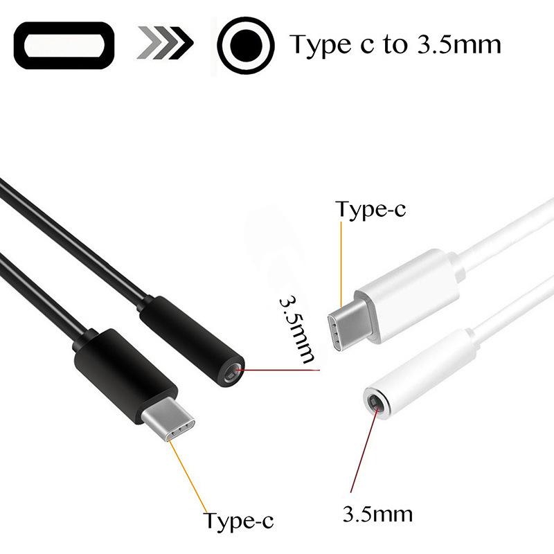Кабель-переходник, 1 шт., наушники USB C до 3,5 мм для наушников Huawei, разъем AUX Type C, ручной работы