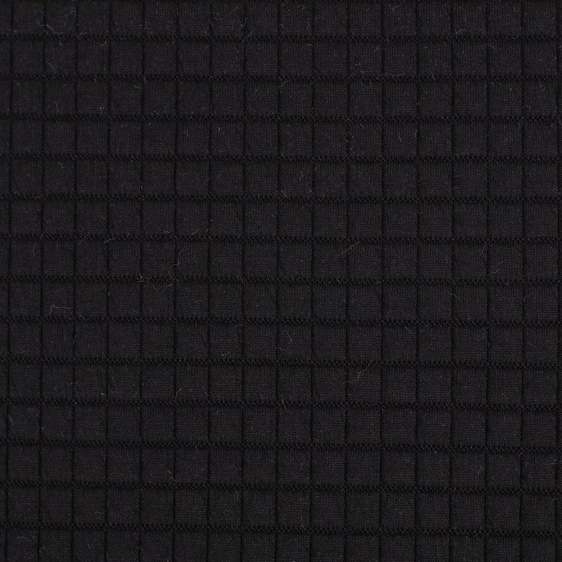 Square Grid Air Layer Jacket: Wire-Padded Polyester-Ammonia Fabric for Casual Home Wear.