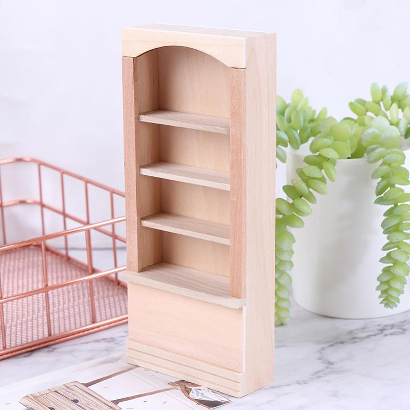 1:12 Dollhouse Miniature Wooden Furniture Room Book Cabinet Bookshelf Cabinet