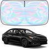 Windshield Sun Shade Cover For Kia Forte -2025 - Sunshade Compatible With Kia Forte Foldable Front Window Sunshade Sun Visor Protector Block UV Rays