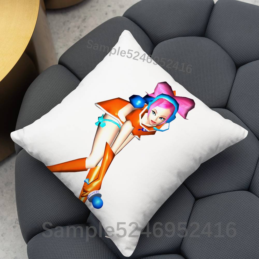 Ulala SSpace Channel Pillow Case Cover Square for Decorative Cushion Bed Couch Sofa Classic Style Machine Washable