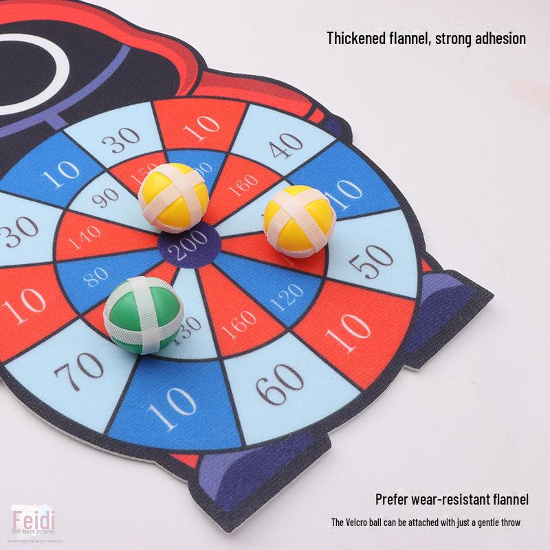 Interactive Children's Sticky Ball Dartboard for Indoor and Outdoor Use, Educational Toy for Parents and Kids.