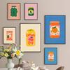 Cute Fruit Vegetable Juice Drink Cans Wall Art Canvas Painting Nordic Posters And Prints Wall Picture For Living Room Home Decor