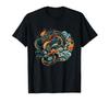 Funny Dragon Tattoo T-Shirt, Illustration, Style, Men's, Funny, Original, Dragon-themed, Ukiyo-e T-Shirt