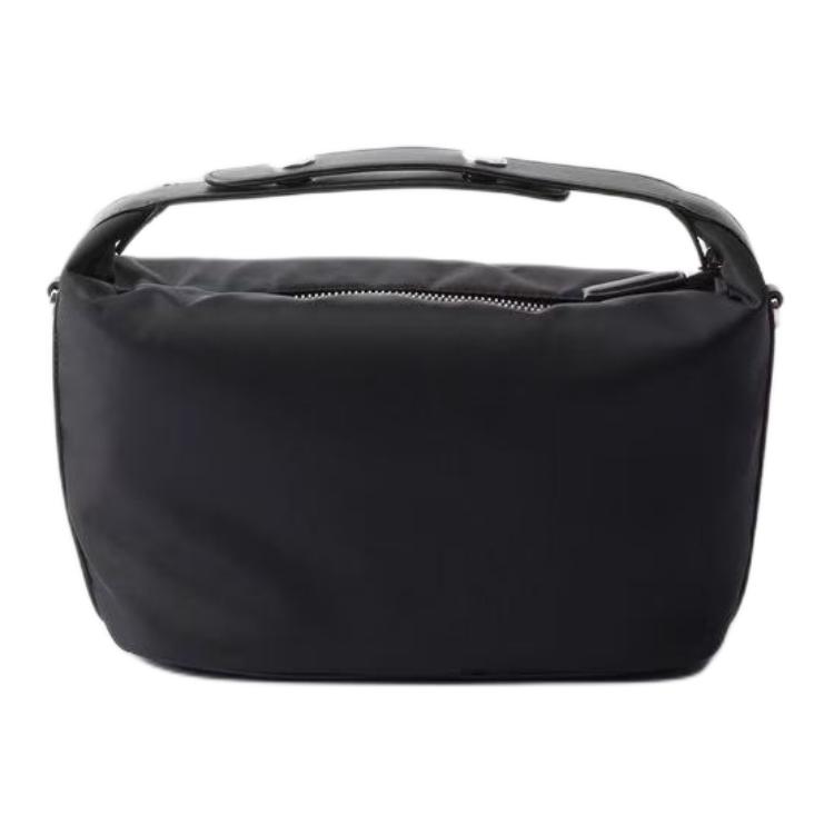 Prada Re-Nylon Enamel Metal Triangle Logo Adjustable Detachable Shoulder Strap Nylon Mini Handbag Women handbags Black 1BC302_RDLN_F0632_V_OOO