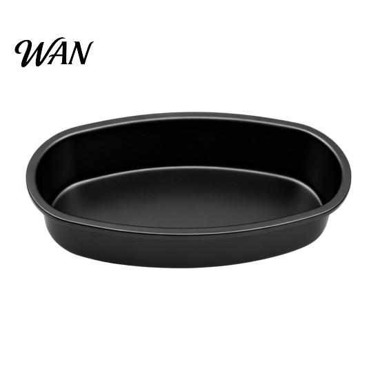 Oval Bread Mold Nonstick Carbon Steel Baking Pan Reusable Cake Homemade Mould for Cheesecake Desserts Chocolates Puddings Home Kitchen Bakery
