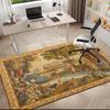 1pc Medieval cats and deer Carpet Rug for Living Room Bedroom Home Sofa Decoration,Kids play Non-slip Floor Mat