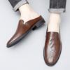 Fashion Summer Hot Selling Men's Home Slippers Versatile Commuting Outdoor Loafers Hollow Breathable Men's Leather Casual Shoes