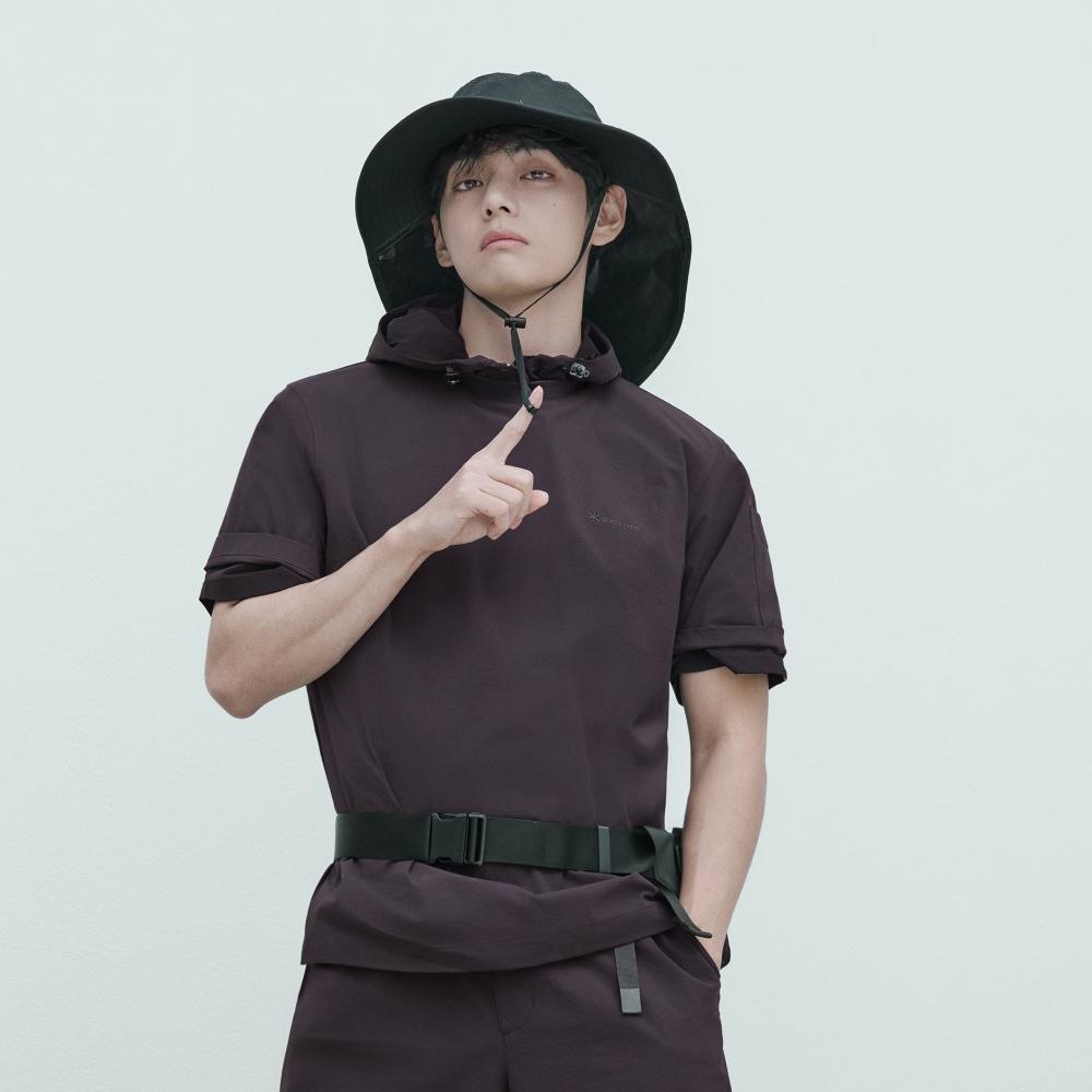 [Snowpeak] Lightweight CORDURA Short-Sleeve T-shirt Wine (S26MMPTS04)