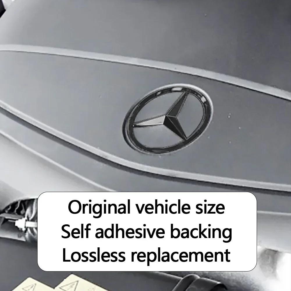CRT1 70mm Car Front Engine Cover Emblem Sticker for Mercedes Benz GLE GLA GLC W176 W177 W204 W205 W213 Interior Mouldings OLIW-A157