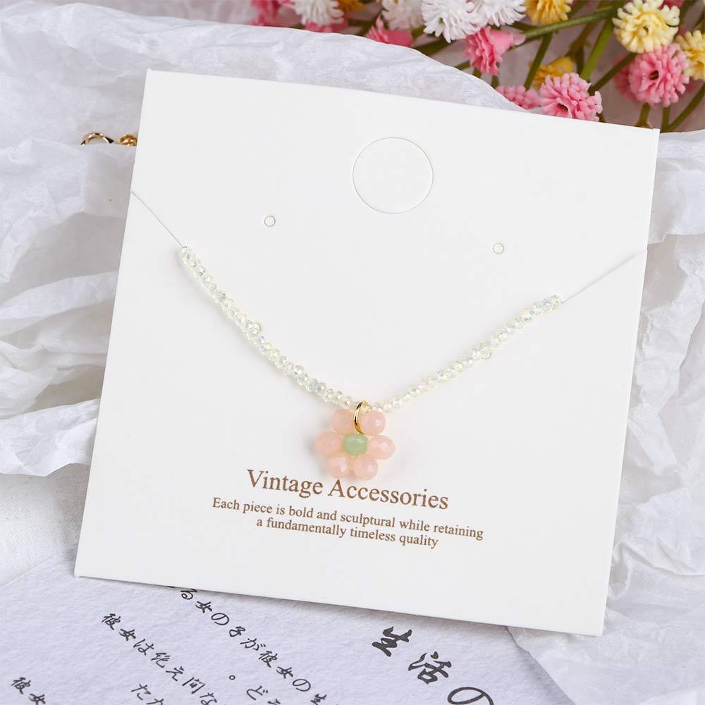 Милый новый ювелирный кулон для вечеринки, женское колье-чокер с ромашкой и бусинами