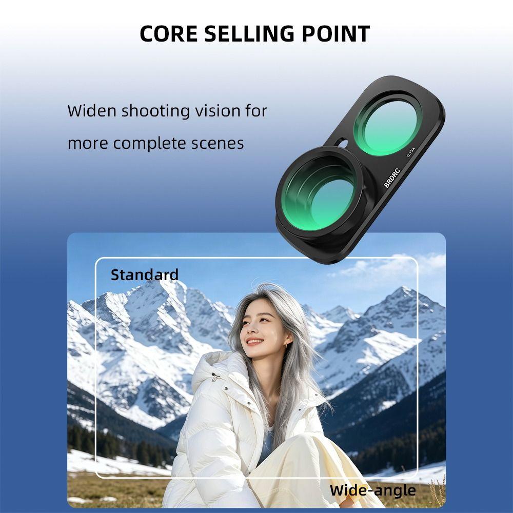 FOV to 115° Wide-angle Lens for Insta360 Luna Ultra Gimbal Camera Accessories