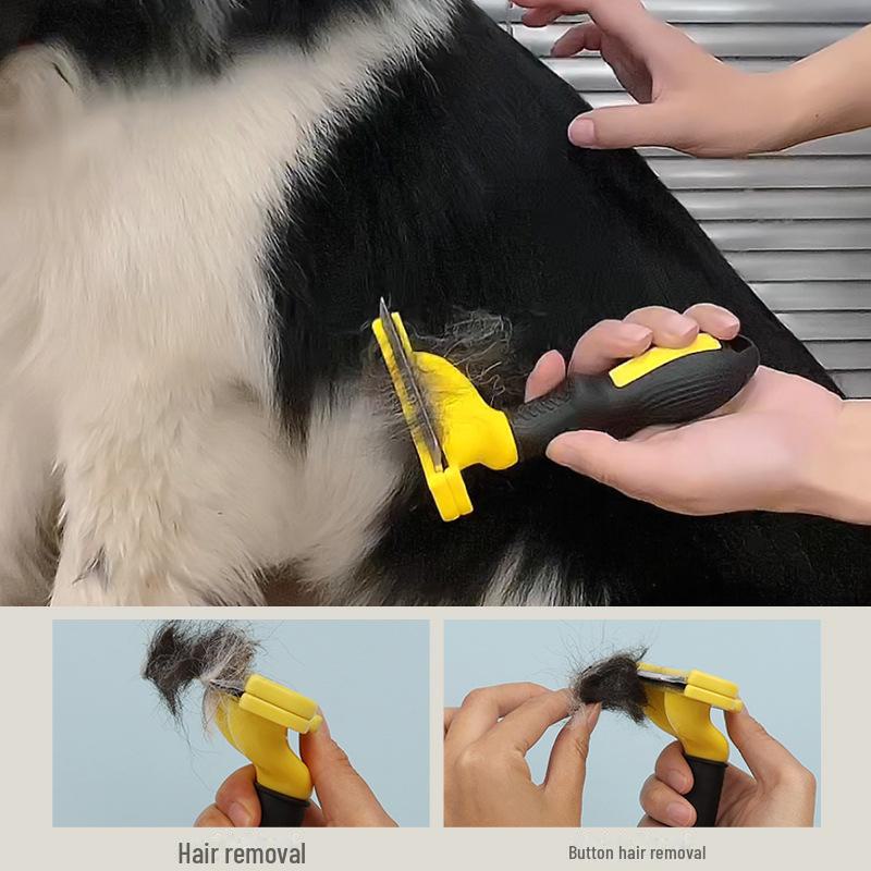 Расческа для удаления волос для домашних животных: Инструмент для прореживания и удаления линьки у собак и кошек в один клик