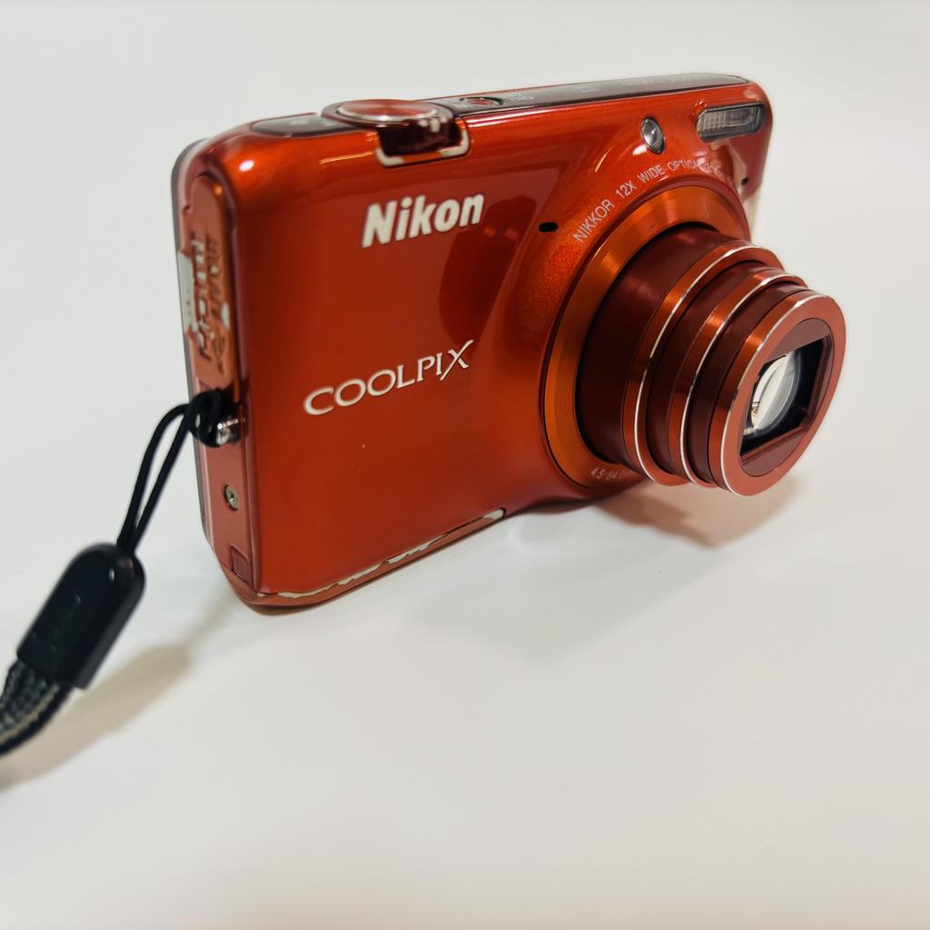 [Б/У] Цифровая камера Nikon COOLPIX S6500 16,0 МП Оранжевая 12-кратный зум Wi-Fi Из ЯПОНИИ