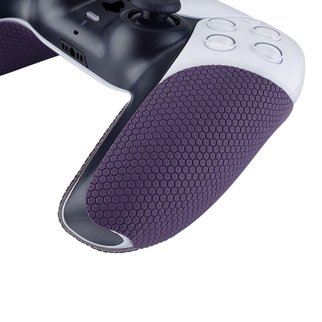 EXtremeRate Sweat Absorbing Grip, совместимая с PlayVital PS5, мягкая резиновая накладка, наклейка на ручку, совместимая с текстурированной поверхностью в виде сот PS5