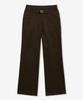 MINAV Cotton Wide Flare Pants [Brown]