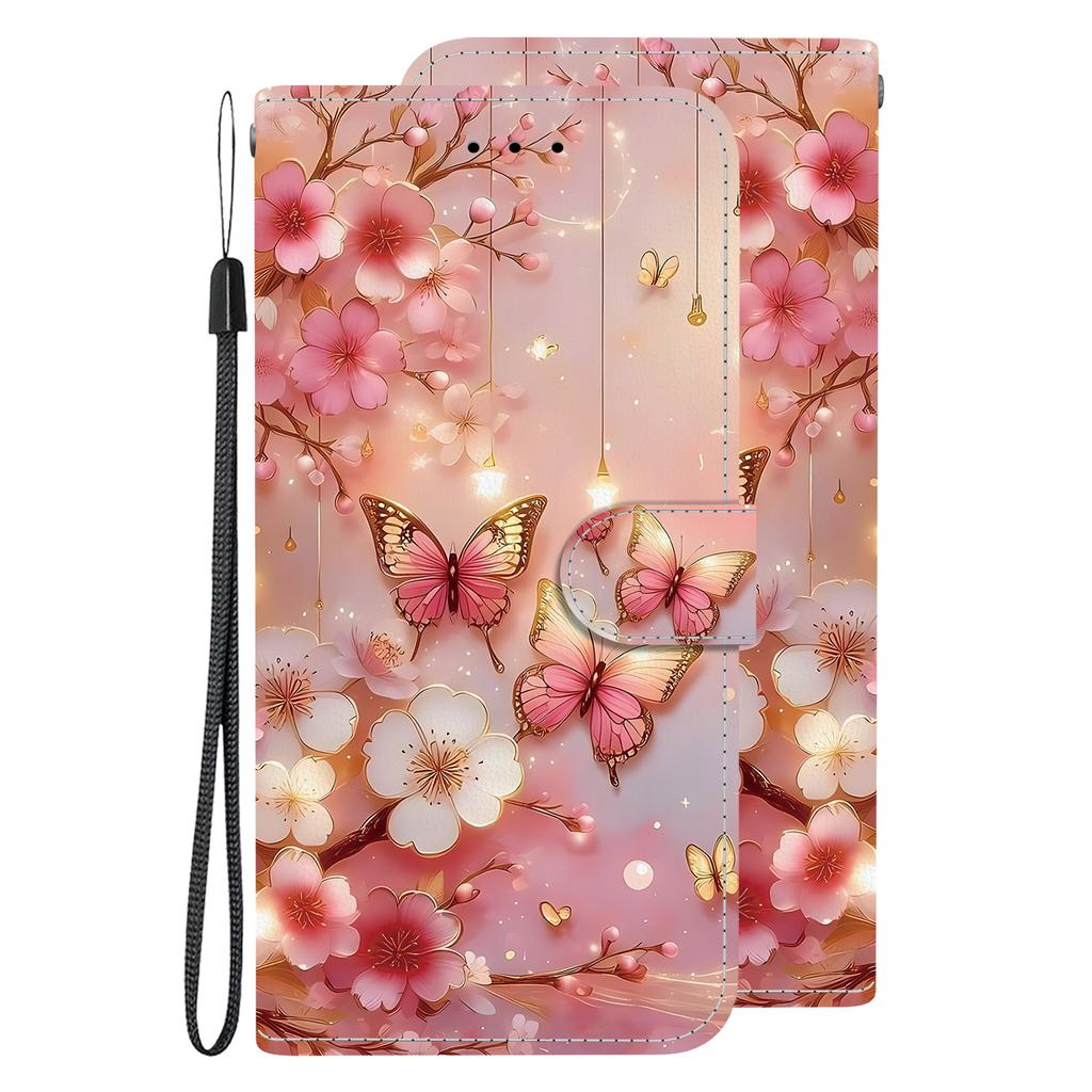 Чехол-книжка из искусственной кожи ручной работы для Samsung Galaxy A07 (A075F/A075M)- Противоскользящий ударопрочный чехол с ремешком на запястье и дизайнами в виде сердец/роз и кошек