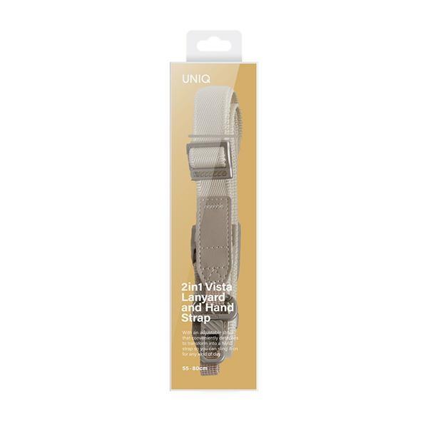 UNIQ Vista universal 2-in-1 phone lanyard white/pearl white